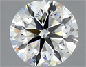 Natural Diamond 0.40 Carats, Round with Very Good Cut, J Color, VVS1 Clarity and Certified by GIA