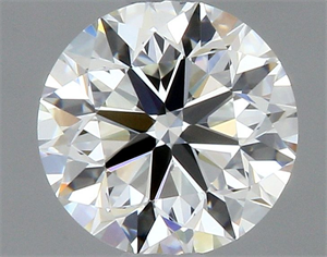 Picture of Natural Diamond 0.40 Carats, Round with Very Good Cut, J Color, VVS1 Clarity and Certified by GIA