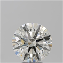 Natural Diamond 5.40 Carats, Round with Excellent Cut, K Color, SI2 Clarity and Certified by GIA