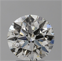 Natural Diamond 2.51 Carats, Round with Excellent Cut, J Color, SI1 Clarity and Certified by GIA