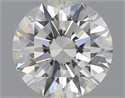 Natural Diamond 0.40 Carats, Round with Excellent Cut, H Color, VVS2 Clarity and Certified by GIA