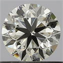 Natural Diamond 0.50 Carats, Round with Very Good Cut, K Color, VVS2 Clarity and Certified by GIA