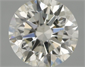 Natural Diamond 0.46 Carats, Round with Excellent Cut, H Color, SI2 Clarity and Certified by IGI