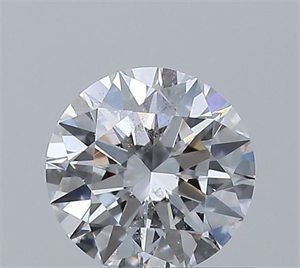 Picture of Natural Diamond 0.44 Carats, Round with Excellent Cut, D Color, I1 Clarity and Certified by GIA