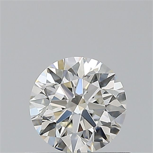 Picture of Natural Diamond 0.44 Carats, Round with Excellent Cut, I Color, VS2 Clarity and Certified by GIA