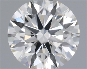 Picture of Natural Diamond 0.42 Carats, Round with Excellent Cut, H Color, VS2 Clarity and Certified by IGI