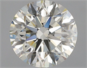 Natural Diamond 2.50 Carats, Round with Excellent Cut, J Color, VVS1 Clarity and Certified by GIA