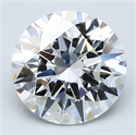 Natural Diamond 3.10 Carats, Round with Excellent Cut, F Color, VS2 Clarity and Certified by GIA