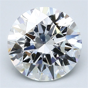 Picture of Natural Diamond 3.10 Carats, Round with Excellent Cut, F Color, VS2 Clarity and Certified by GIA