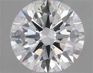 Picture of Natural Diamond 0.41 Carats, Round with Excellent Cut, F Color, VVS1 Clarity and Certified by GIA