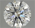 Natural Diamond 0.40 Carats, Round with Excellent Cut, J Color, SI2 Clarity and Certified by GIA