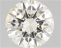 Natural Diamond 2.40 Carats, Round with Excellent Cut, K Color, VVS1 Clarity and Certified by IGI