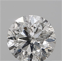 Natural Diamond 0.51 Carats, Round with Very Good Cut, G Color, I1 Clarity and Certified by IGI