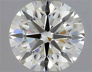 Picture of Natural Diamond 0.40 Carats, Round with Excellent Cut, K Color, VVS2 Clarity and Certified by GIA