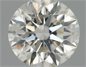 Natural Diamond 0.53 Carats, Round with Excellent Cut, H Color, SI1 Clarity and Certified by IGI