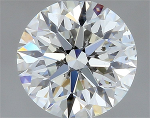 Picture of Natural Diamond 0.43 Carats, Round with Excellent Cut, G Color, SI1 Clarity and Certified by GIA