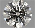 Natural Diamond 0.61 Carats, Round with Excellent Cut, J Color, VS2 Clarity and Certified by IGI