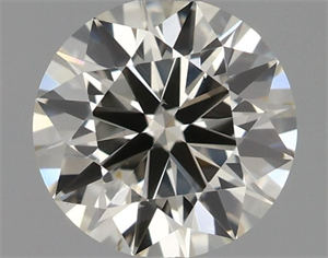 Picture of Natural Diamond 0.61 Carats, Round with Excellent Cut, J Color, VS2 Clarity and Certified by IGI