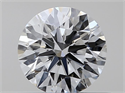 Natural Diamond 0.41 Carats, Round with Excellent Cut, F Color, IF Clarity and Certified by GIA