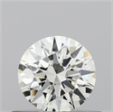 Natural Diamond 0.44 Carats, Round with Excellent Cut, I Color, IF Clarity and Certified by IGI