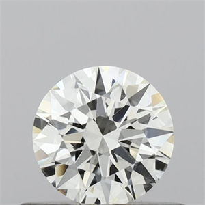 Picture of Natural Diamond 0.44 Carats, Round with Excellent Cut, I Color, IF Clarity and Certified by IGI