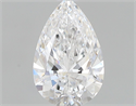 Natural Diamond 0.52 Carats, Pear with  Cut, D Color, VVS2 Clarity and Certified by GIA