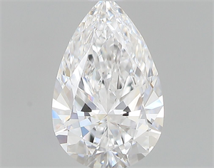 Picture of Natural Diamond 0.52 Carats, Pear with  Cut, D Color, VVS2 Clarity and Certified by GIA