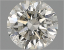 Natural Diamond 0.42 Carats, Round with Excellent Cut, H Color, SI2 Clarity and Certified by IGI