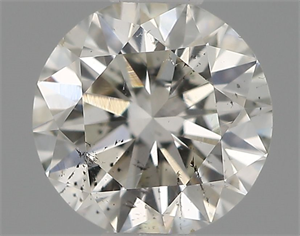 Picture of Natural Diamond 0.42 Carats, Round with Excellent Cut, H Color, SI2 Clarity and Certified by IGI