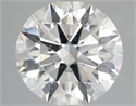 Natural Diamond 3.69 Carats, Round with Excellent Cut, J Color, SI1 Clarity and Certified by GIA