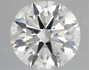 Picture of Natural Diamond 3.69 Carats, Round with Excellent Cut, J Color, SI1 Clarity and Certified by GIA