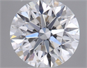 Natural Diamond 0.44 Carats, Round with Excellent Cut, F Color, SI1 Clarity and Certified by GIA