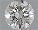 Natural Diamond 0.50 Carats, Round with Excellent Cut, J Color, VVS2 Clarity and Certified by GIA