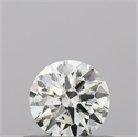 Natural Diamond 0.40 Carats, Round with Good Cut, G Color, SI2 Clarity and Certified by IGI