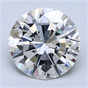 Natural Diamond 2.51 Carats, Round with Very Good Cut, J Color, I1 Clarity and Certified by IGI