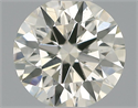 Natural Diamond 0.41 Carats, Round with Excellent Cut, I Color, SI1 Clarity and Certified by IGI