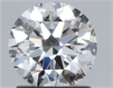 Natural Diamond 1.40 Carats, Round with Excellent Cut, D Color, VVS2 Clarity and Certified by GIA