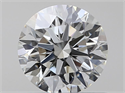 Natural Diamond 0.53 Carats, Round with Excellent Cut, J Color, VS1 Clarity and Certified by GIA