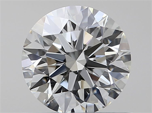 Picture of Natural Diamond 0.53 Carats, Round with Excellent Cut, J Color, VS1 Clarity and Certified by GIA