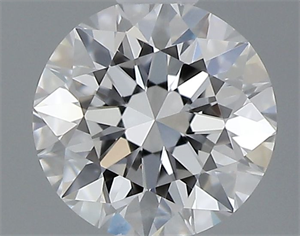 Picture of Natural Diamond 0.41 Carats, Round with Excellent Cut, D Color, VVS1 Clarity and Certified by GIA