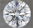 Natural Diamond 1.91 Carats, Round with Excellent Cut, E Color, VVS1 Clarity and Certified by GIA