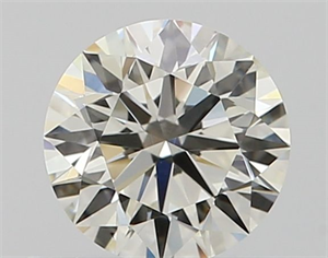 Picture of Natural Diamond 0.51 Carats, Round with Excellent Cut, K Color, VS2 Clarity and Certified by GIA