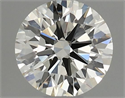 Natural Diamond 0.40 Carats, Round with Excellent Cut, K Color, VVS2 Clarity and Certified by GIA