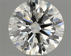 Picture of Natural Diamond 0.40 Carats, Round with Excellent Cut, K Color, VVS2 Clarity and Certified by GIA