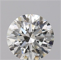 Natural Diamond 0.59 Carats, Round with Excellent Cut, K Color, IF Clarity and Certified by GIA