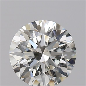 Picture of Natural Diamond 0.59 Carats, Round with Excellent Cut, K Color, IF Clarity and Certified by GIA