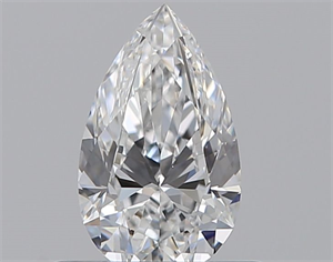 Picture of Natural Diamond 0.43 Carats, Pear with  Cut, D Color, VS1 Clarity and Certified by GIA