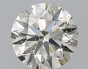 Picture of Natural Diamond 0.40 Carats, Round with Excellent Cut, K Color, VS2 Clarity and Certified by GIA