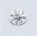 Natural Diamond 0.45 Carats, Round with Very Good Cut, F Color, I1 Clarity and Certified by GIA