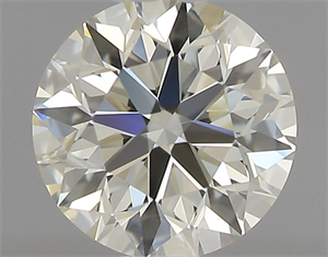 Picture of Natural Diamond 0.41 Carats, Round with Excellent Cut, K Color, IF Clarity and Certified by IGI